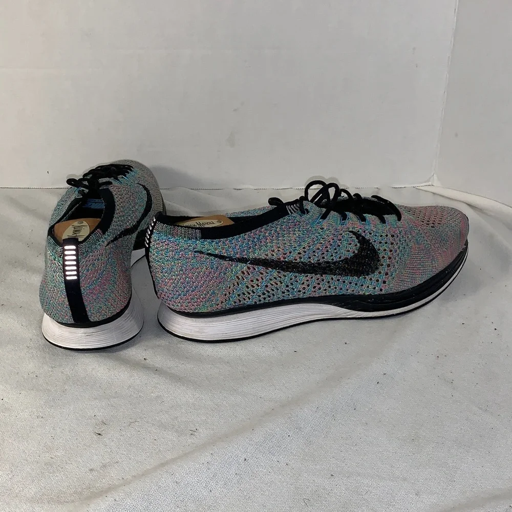 Nike Women’s Flyknit Racer ‘Multi-Color 2.0 Running Shoes with Black Swoosh